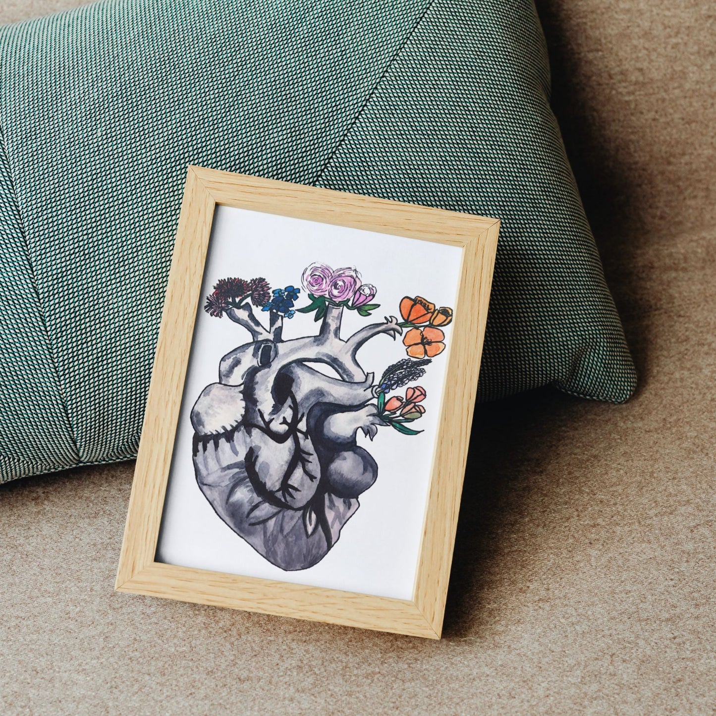 Blooming Heart - Watercolor Art Print